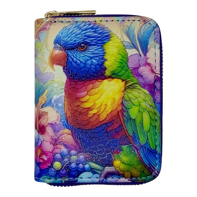 Lorikeet Bird Small Digital Print Purse